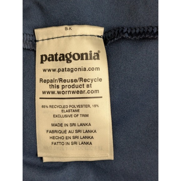 Patagonia Sundown Sally Strappy Blue Racerback Stretchy Athletic Dress Size XL - Picture 8 of 11